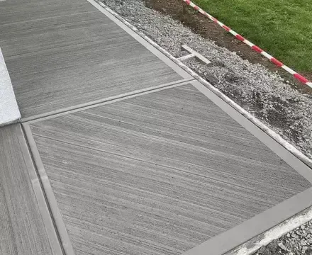 Concrete Foot Path Finish - Professional concrete footpath with smooth, durable surface for residential walkways